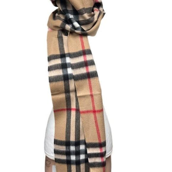 Burberry Women's Giant Check Cashmere Scarf` - Picture 3 of 7